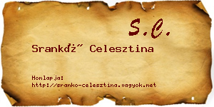 Srankó Celesztina névjegykártya